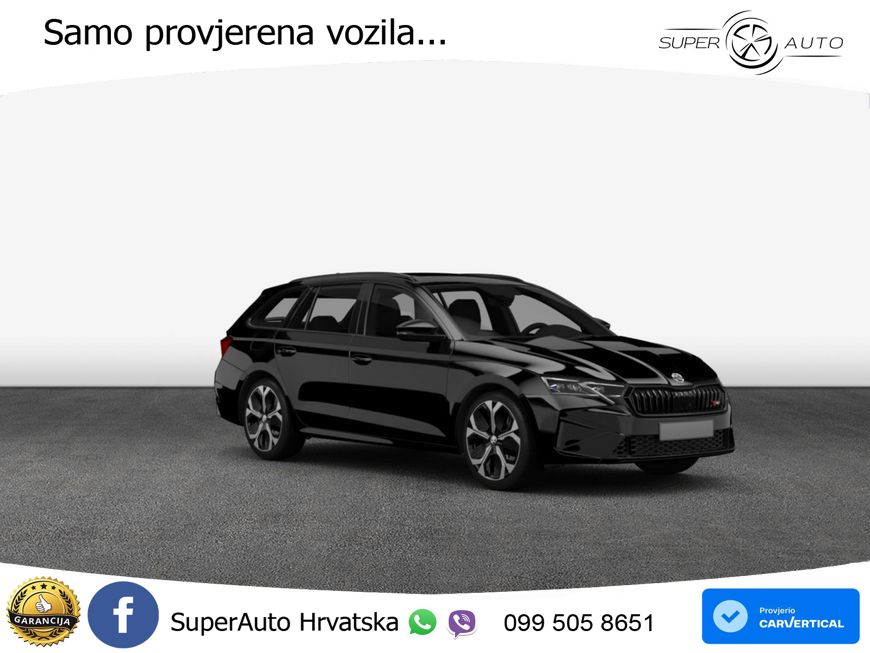 Škoda Octavia Combi RS 2.0 TSI (265 KS) DSG LED+GR SJED+ACC