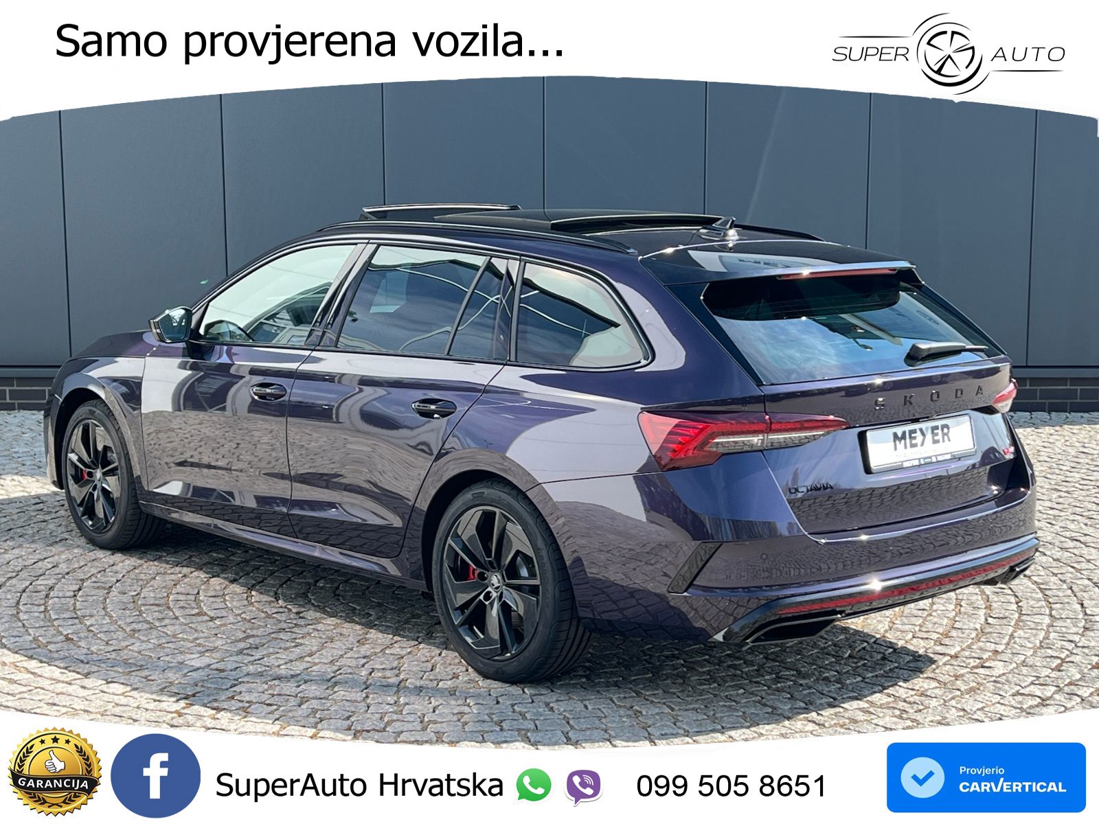 Škoda Octavia Combi RS 2.0 TSI (265 KS) DSG LED+GR SJED+ACC