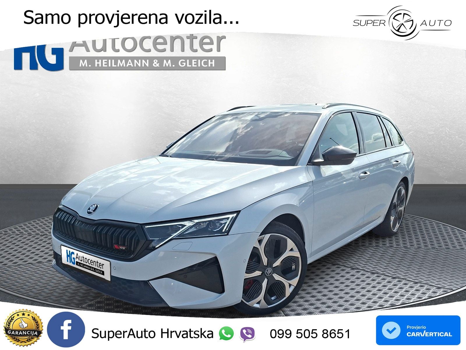 Škoda Octavia Combi RS 2.0 TSI (265 KS) DSG MATRIX+GR SJED+KAM