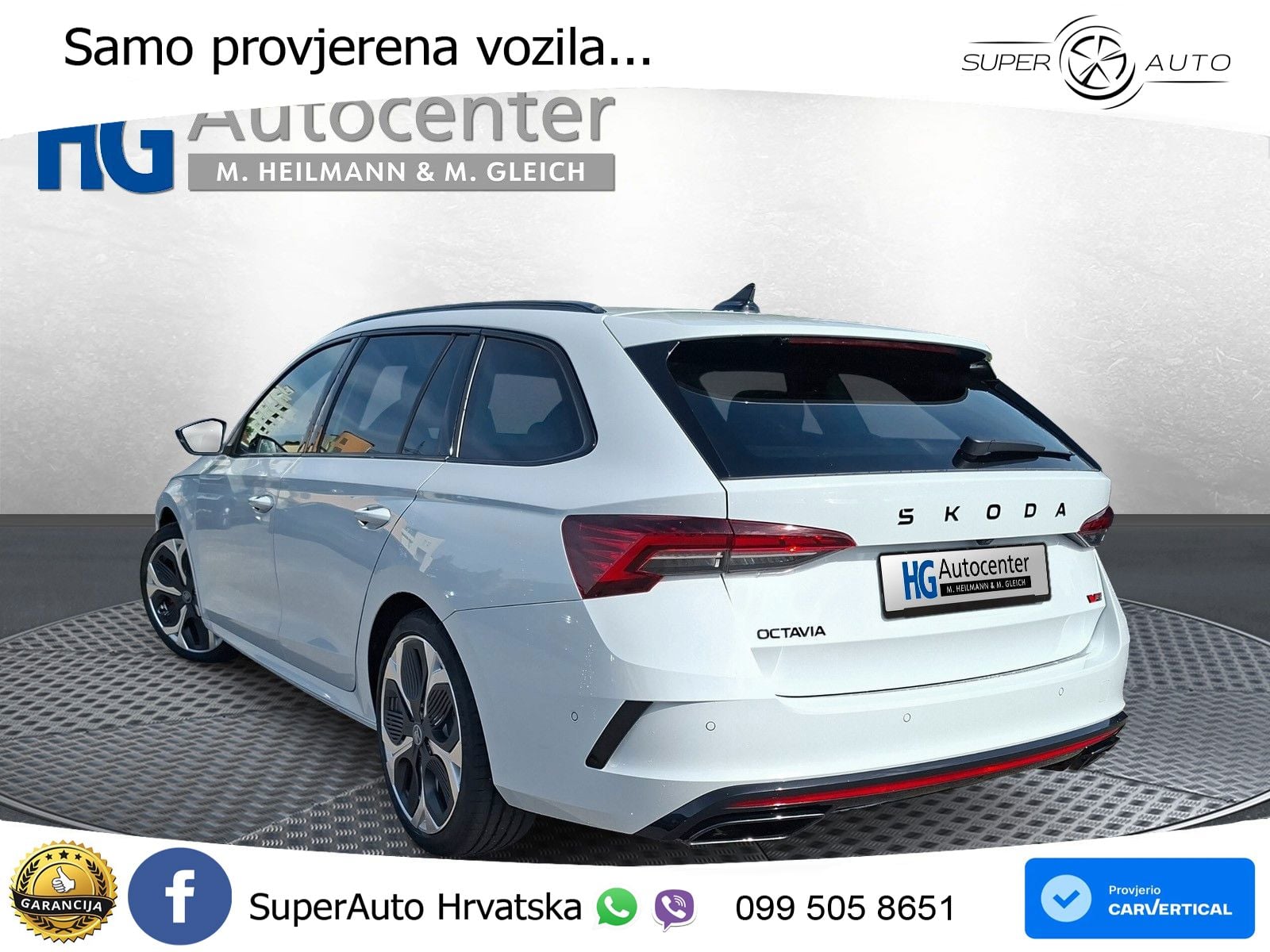 Škoda Octavia Combi RS 2.0 TSI (265 KS) DSG MATRIX+GR SJED+KAM
