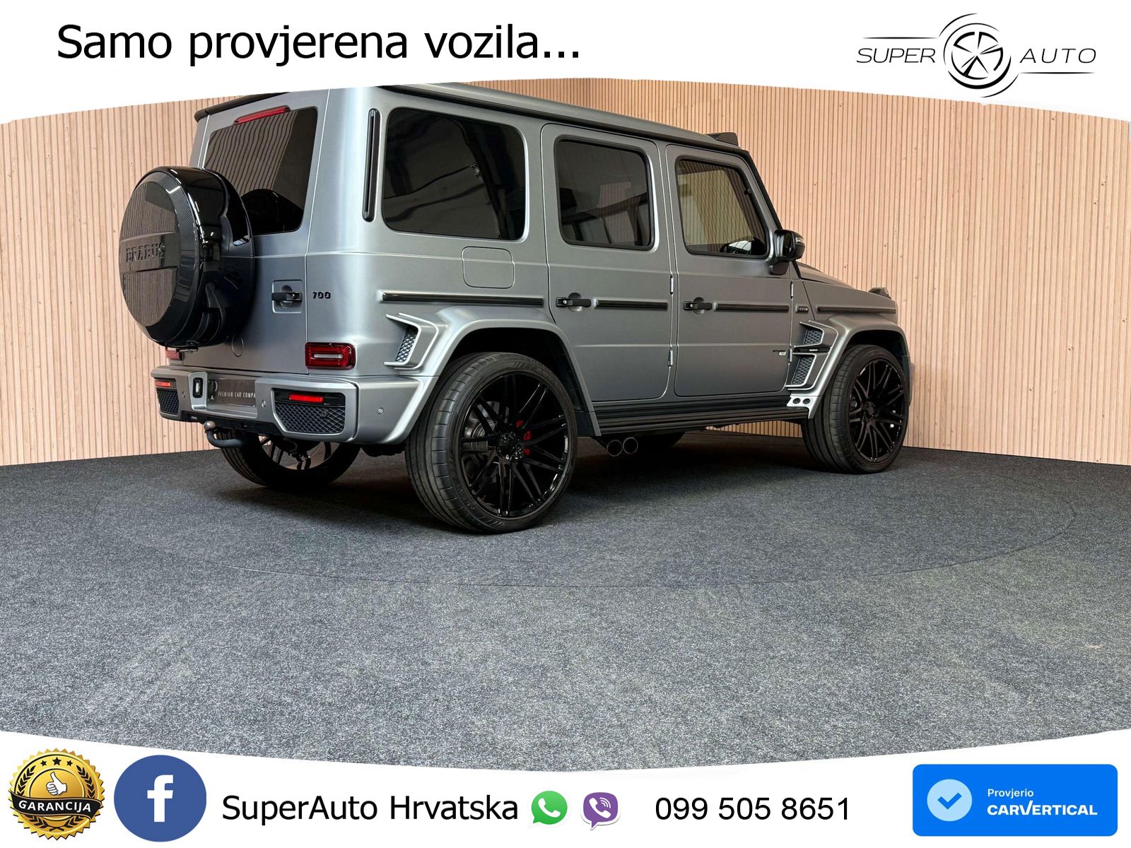 Mercedes AMG G 63 Long V8 (585 KS) 4MATIC 9G-TRONIC AMG SPEEDSHIFT PLUS Brabus ACC+GR SJED+360+PANO