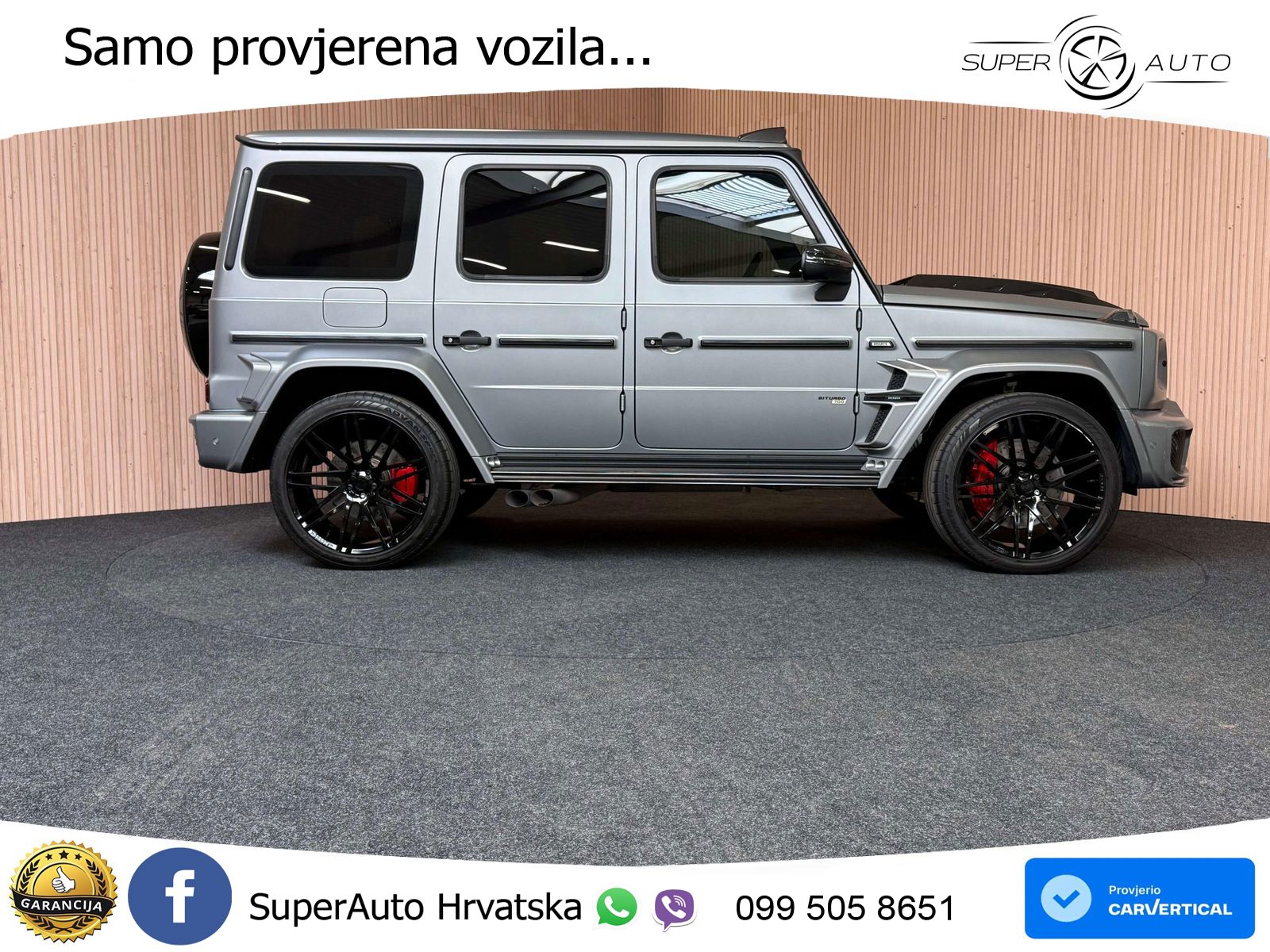 Mercedes AMG G 63 Long V8 (585 KS) 4MATIC 9G-TRONIC AMG SPEEDSHIFT PLUS Brabus ACC+GR SJED+360+PANO