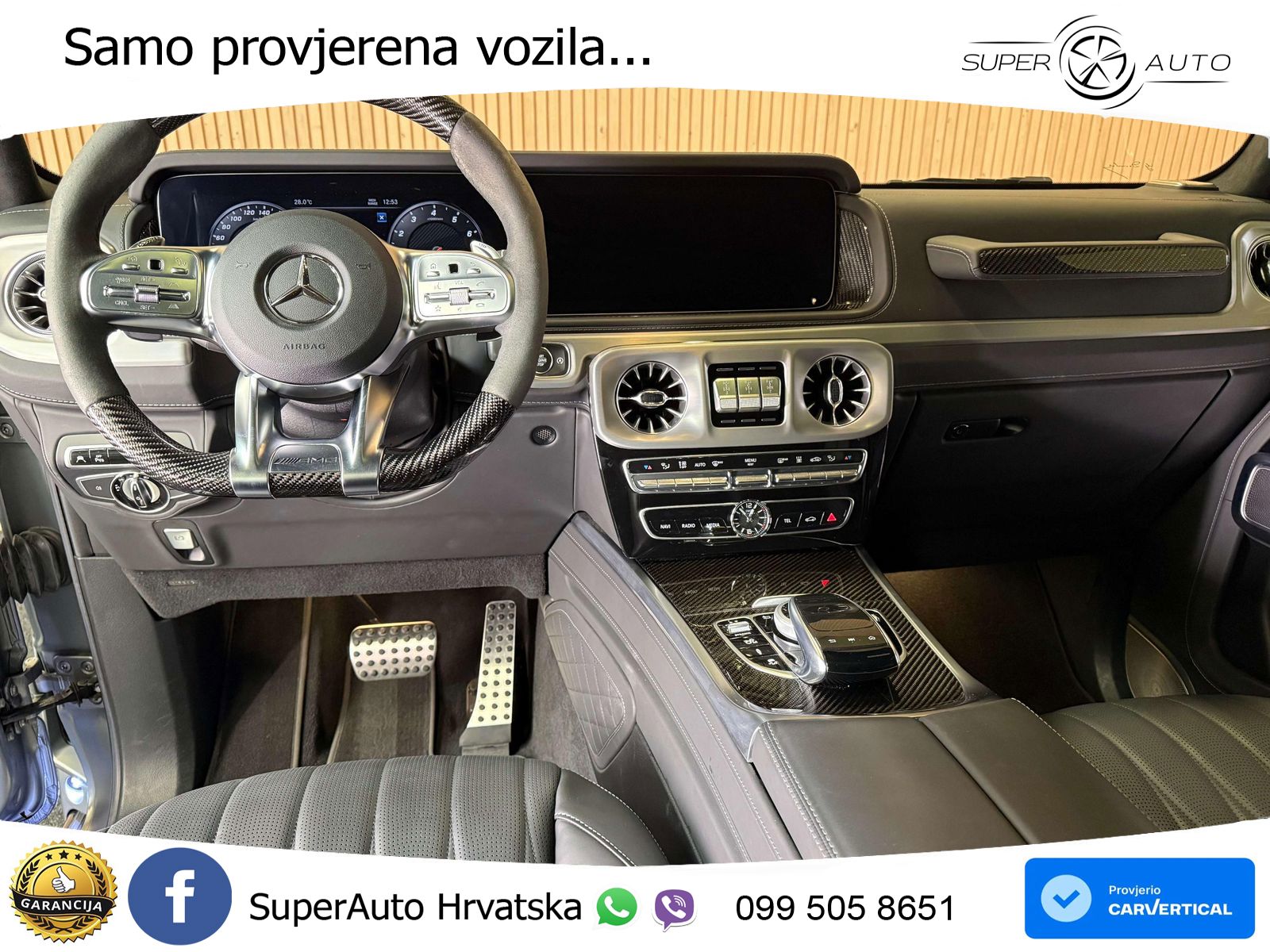 Mercedes AMG G 63 Long V8 (585 KS) 4MATIC 9G-TRONIC AMG SPEEDSHIFT PLUS Brabus ACC+GR SJED+360+PANO