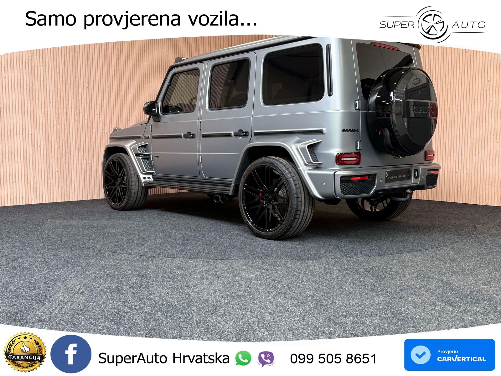 Mercedes AMG G 63 Long V8 (585 KS) 4MATIC 9G-TRONIC AMG SPEEDSHIFT PLUS Brabus ACC+GR SJED+360+PANO