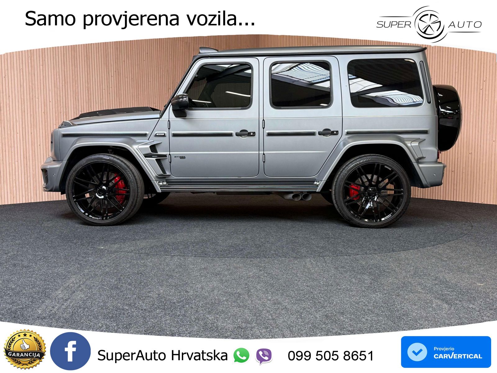 Mercedes AMG G 63 Long V8 (585 KS) 4MATIC 9G-TRONIC AMG SPEEDSHIFT PLUS Brabus ACC+GR SJED+360+PANO