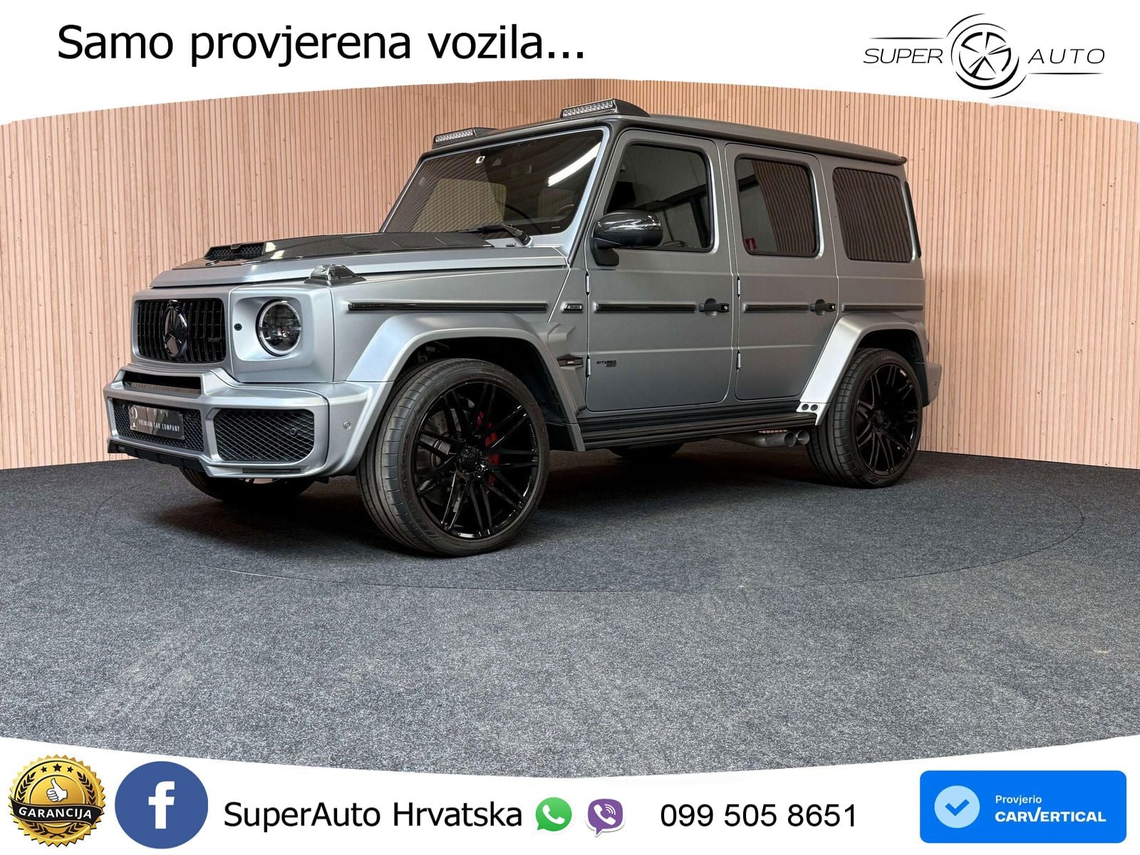 Mercedes AMG G 63 Long V8 (585 KS) 4MATIC 9G-TRONIC AMG SPEEDSHIFT PLUS Brabus ACC+GR SJED+360+PANO