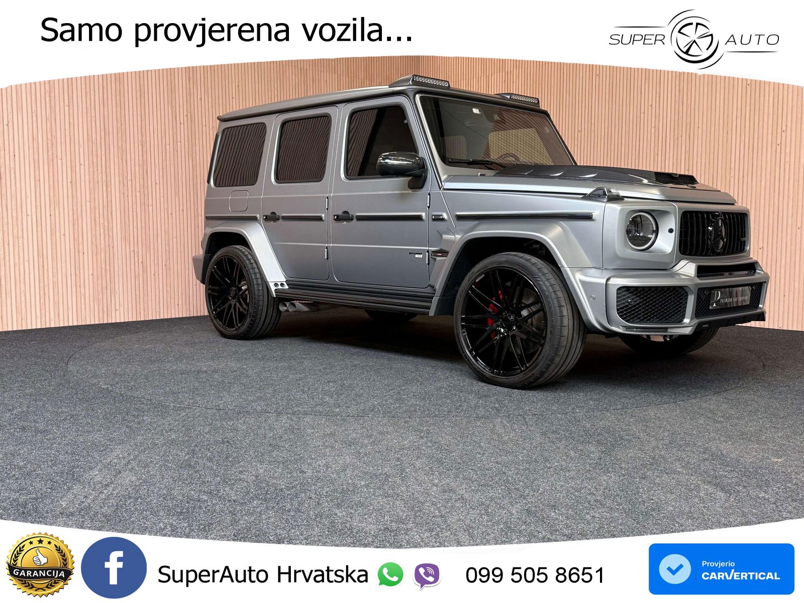 Mercedes AMG G 63 Long V8 (585 KS) 4MATIC 9G-TRONIC AMG SPEEDSHIFT PLUS Brabus ACC+GR SJED+360+PANO