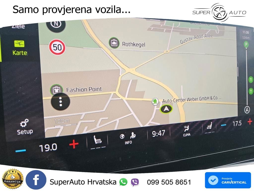 Škoda Octavia Combi 2.0 TDI (150 KS) DSG SportLine MATRIX+GR SJED+KAM