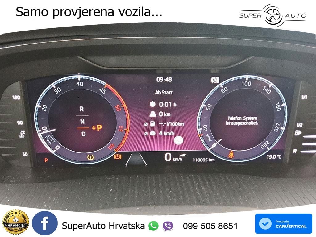 Škoda Octavia Combi 2.0 TDI (150 KS) DSG SportLine MATRIX+GR SJED+KAM