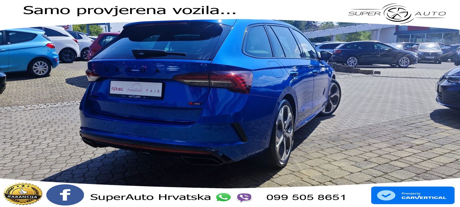 Škoda Octavia Combi RS 2.0 TSI (265 KS) DSG LED+GR SJED+ACC