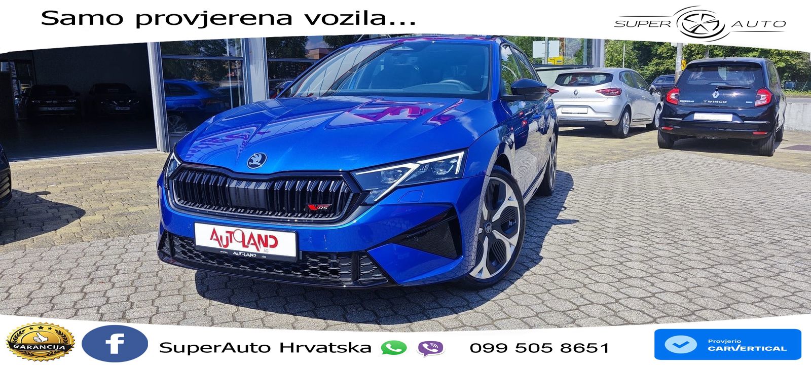 Škoda Octavia Combi RS 2.0 TSI (265 KS) DSG LED+GR SJED+ACC