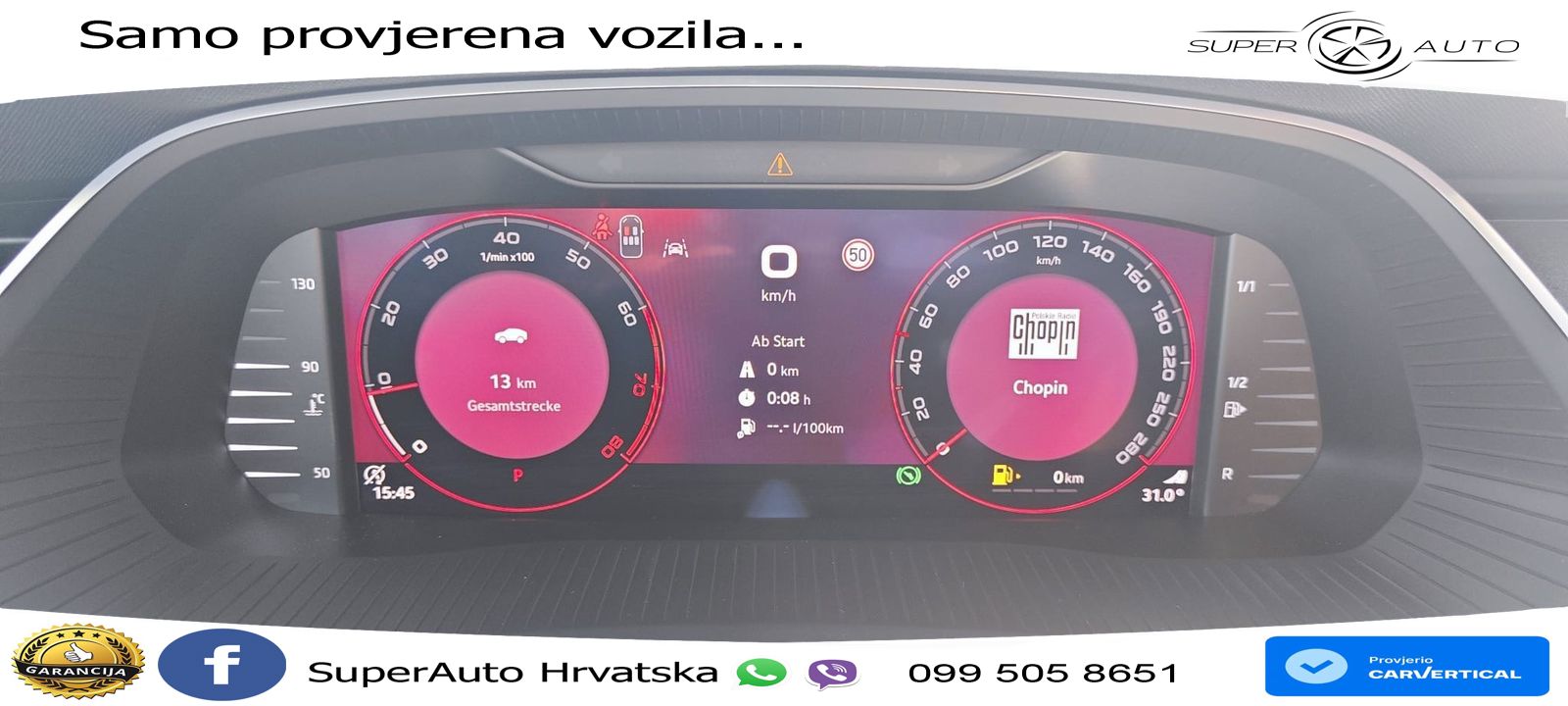 Škoda Octavia Combi RS 2.0 TSI (265 KS) DSG LED+GR SJED+ACC