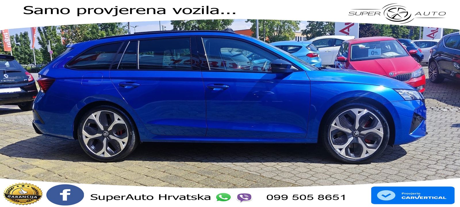 Škoda Octavia Combi RS 2.0 TSI (265 KS) DSG LED+GR SJED+ACC