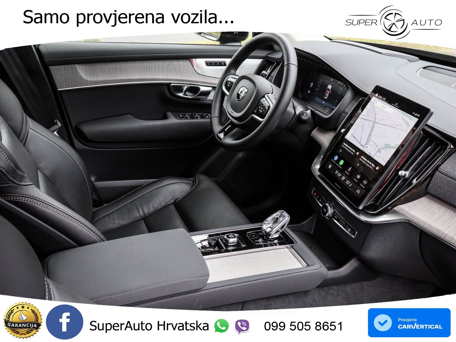 Volvo XC90 2.0 T8 AWD Automatic ZRAČNI+ACC+GR SJED+KAM+PANO