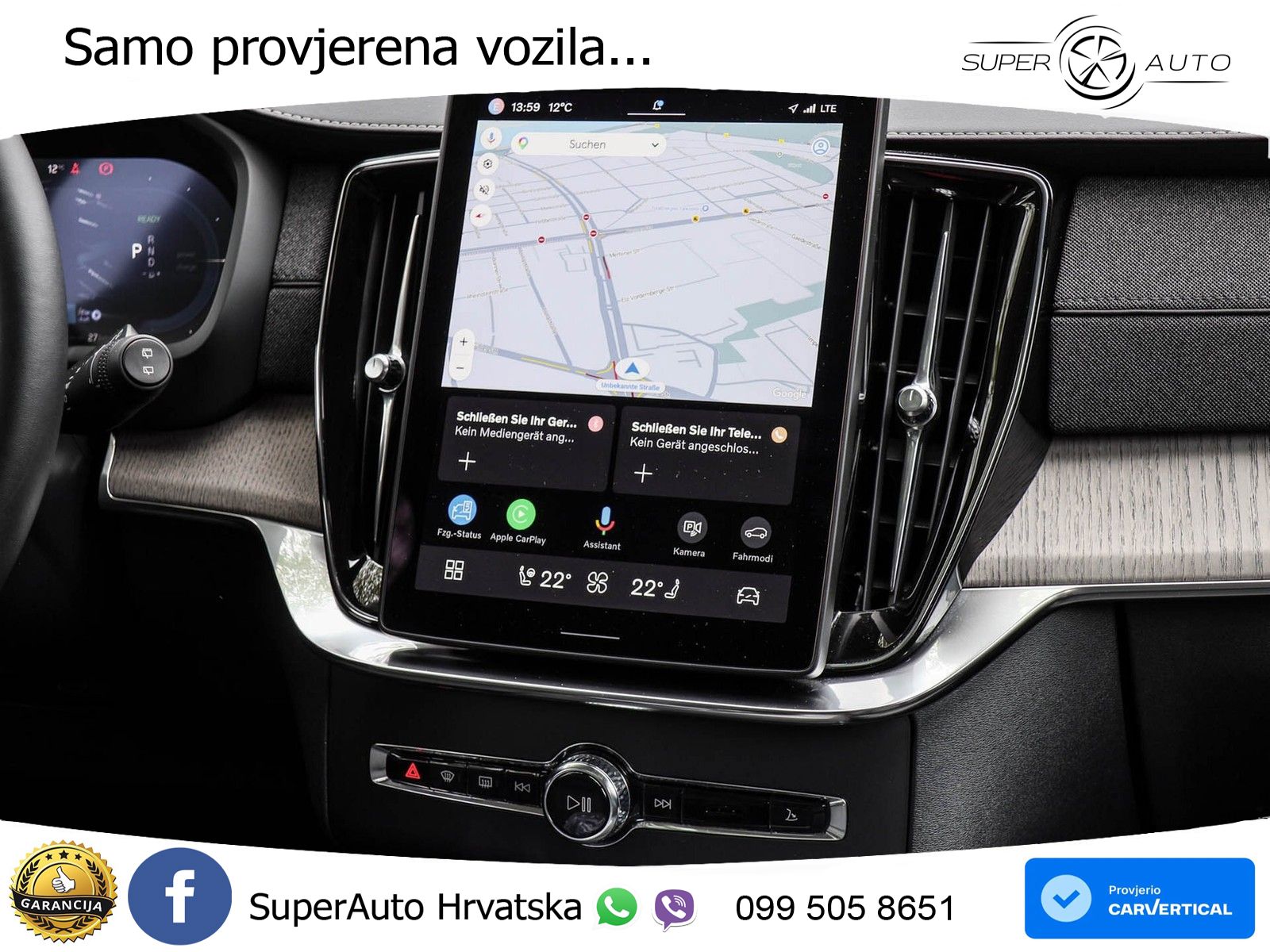 Volvo XC90 2.0 T8 AWD Automatic ZRAČNI+ACC+GR SJED+KAM+PANO