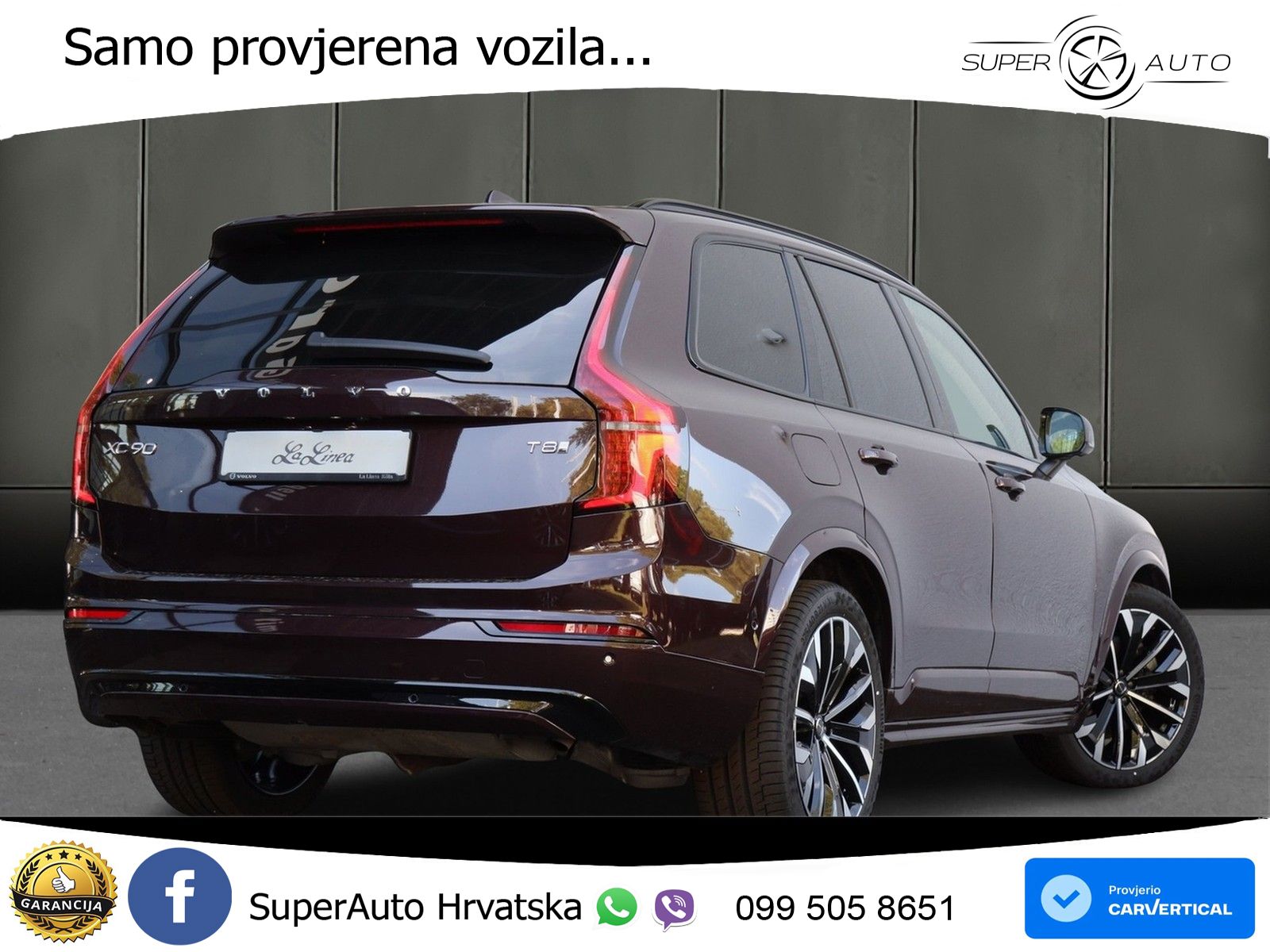 Volvo XC90 2.0 T8 AWD Automatic ZRAČNI+ACC+GR SJED+KAM+PANO