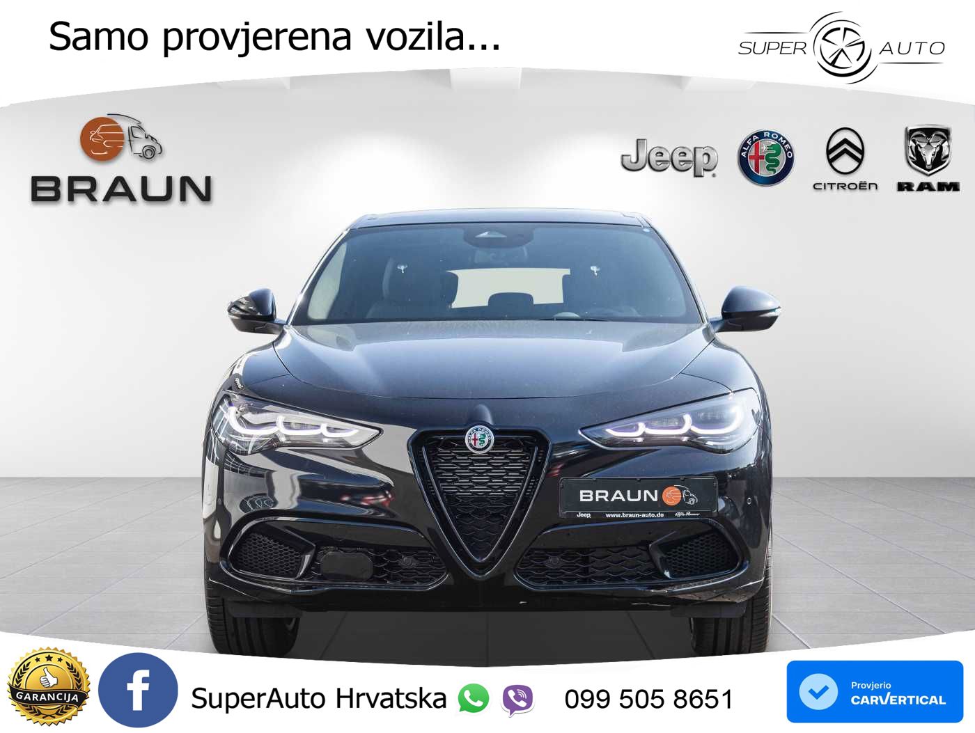 Alfa Romeo Stelvio 2.0 Turbo (280 KS) Q4 Automatic LED+GR SJED+ACC