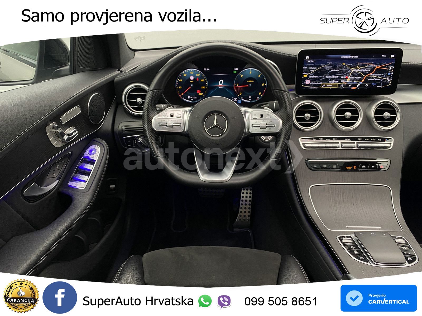 Mercedes GLC 220d (194 KS) 4MATIC G-TRONIC AMG ACC+GR SJED+360+PANO