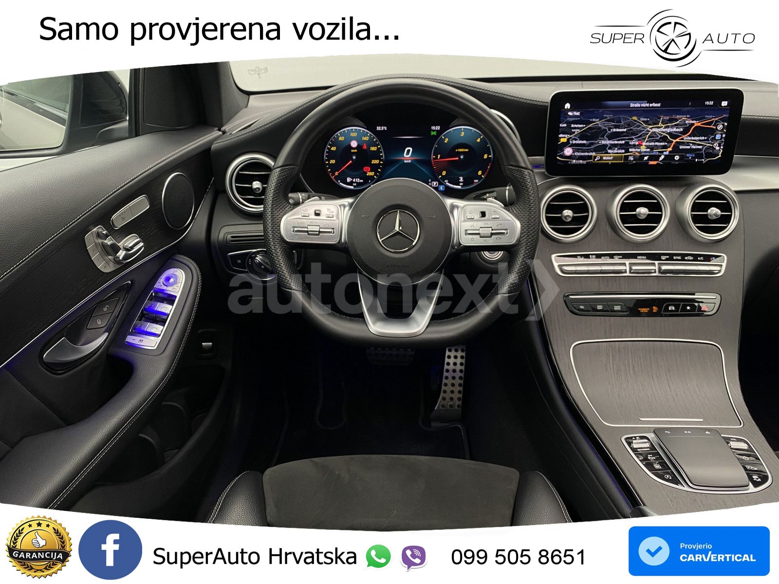 Mercedes GLC 220d (194 KS) 4MATIC G-TRONIC AMG ACC+GR SJED+360+PANO