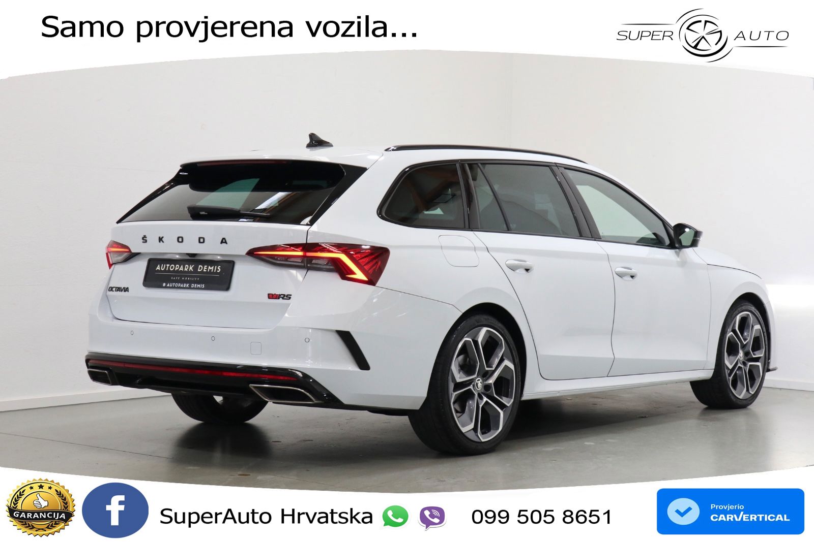 Škoda Octavia Combi RS 2.0 TDI (200 KS) DSG LED+GR SJED+ACC