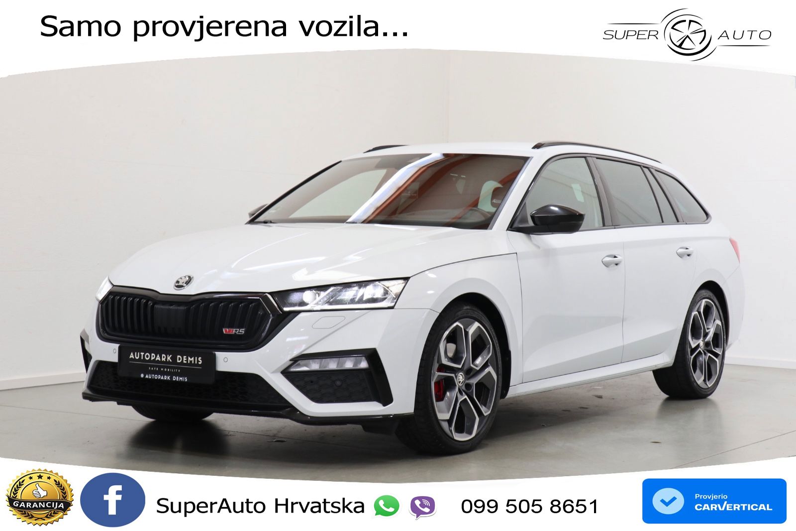 Škoda Octavia Combi RS 2.0 TDI (200 KS) DSG LED+GR SJED+ACC