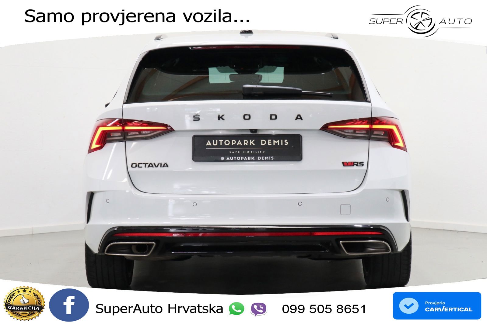 Škoda Octavia Combi RS 2.0 TDI (200 KS) DSG LED+GR SJED+ACC