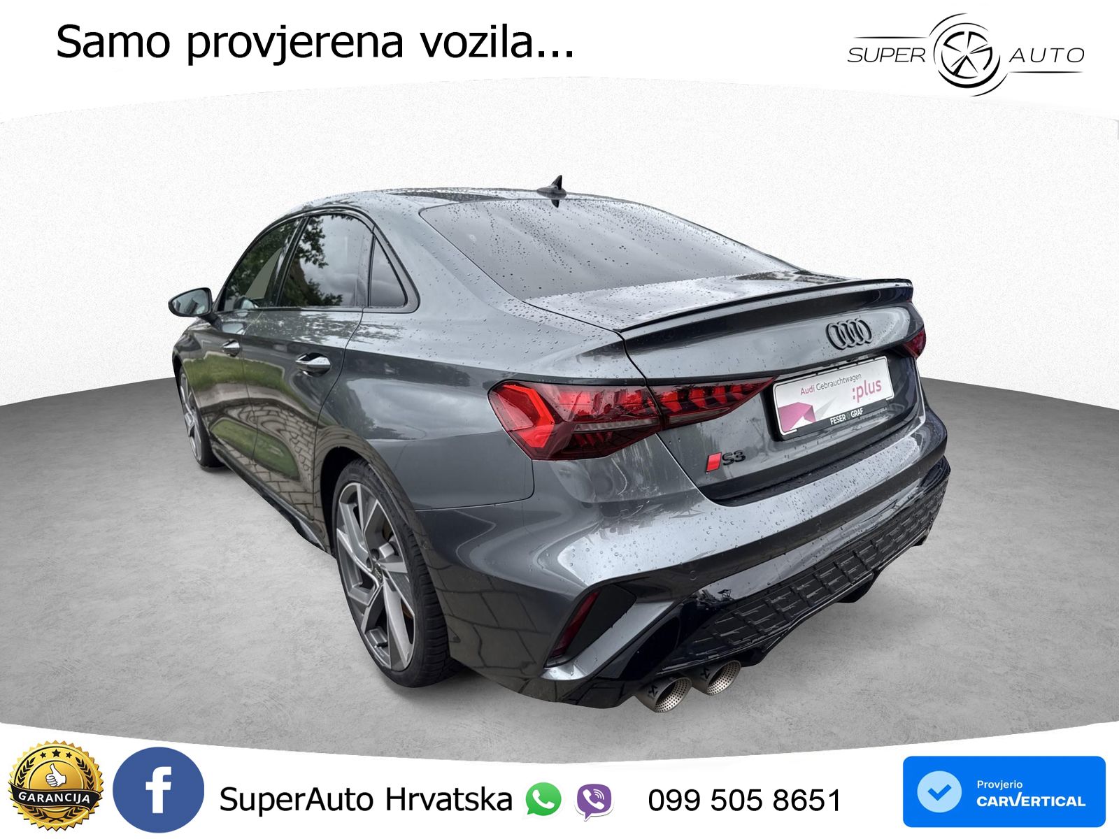 Audi S3 Limuzina 2.0 TFSI (333 KS) quattro S tronic LED+GR SJED+ACC