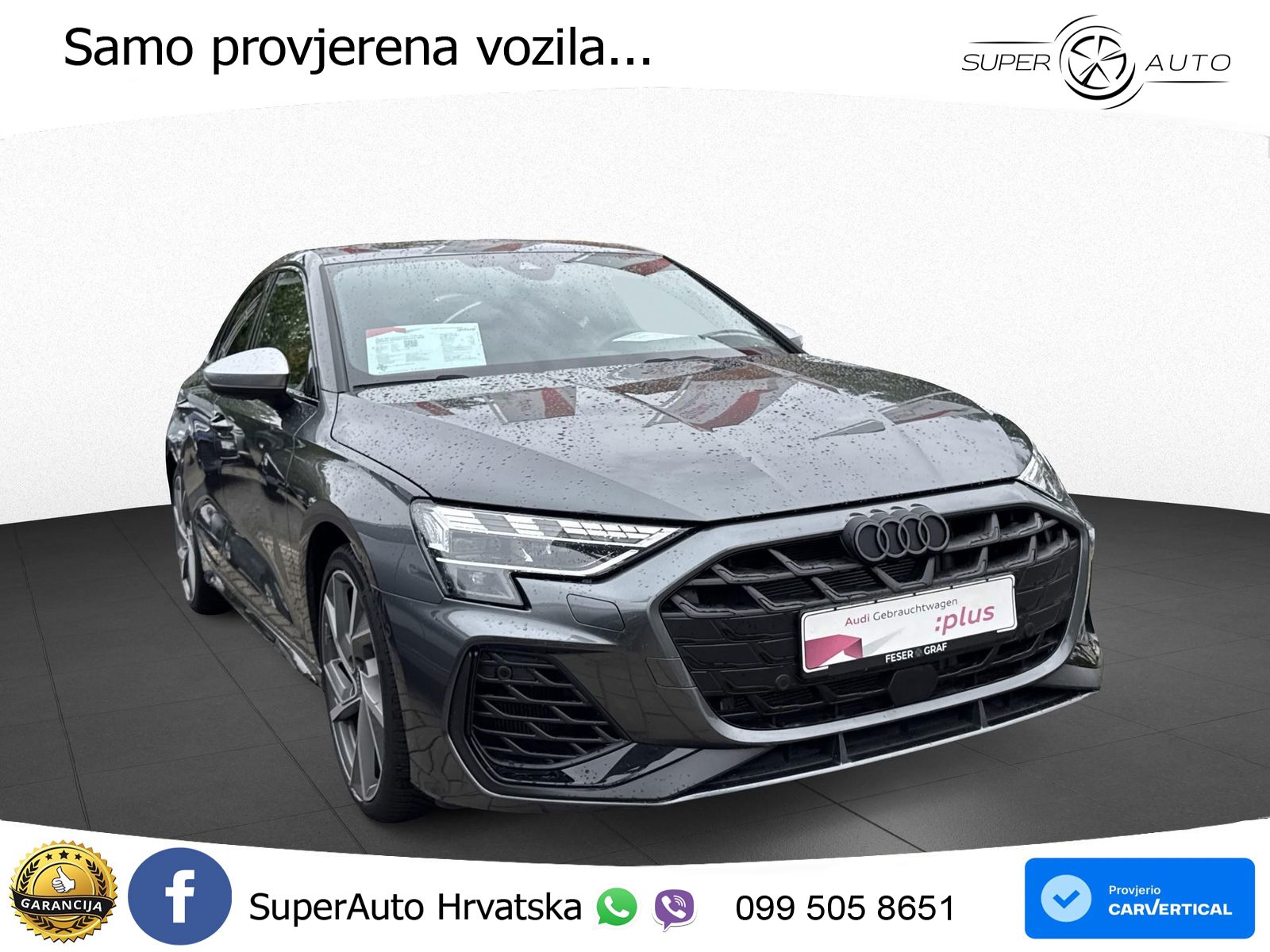 Audi S3 Limuzina 2.0 TFSI (333 KS) quattro S tronic LED+GR SJED+ACC
