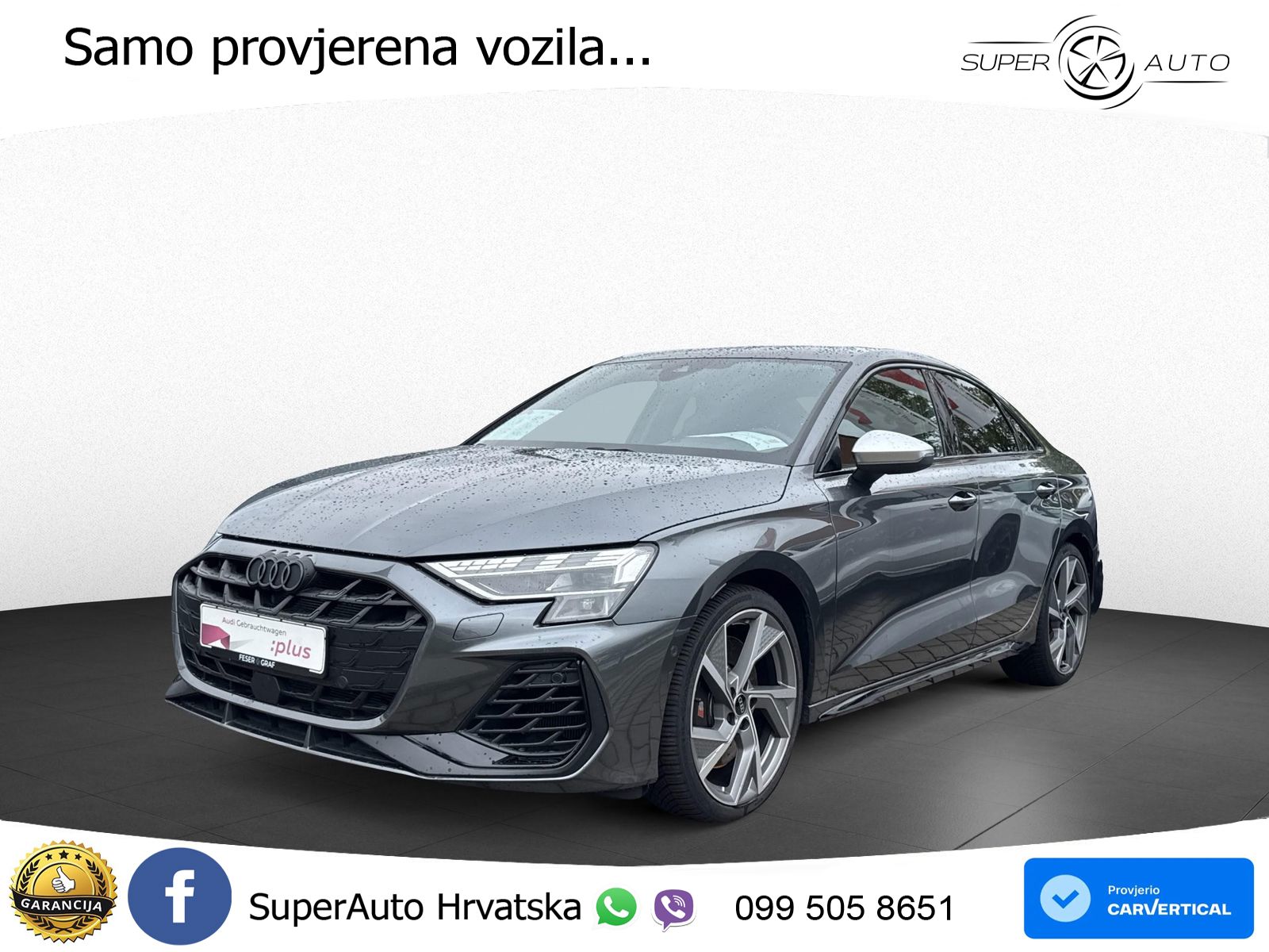 Audi S3 Limuzina 2.0 TFSI (333 KS) quattro S tronic LED+GR SJED+ACC