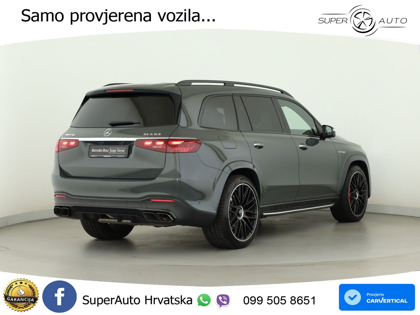 Mercedes-Benz GLS AMG GLS 63 V8 EQ Boost 4MATIC+ AMG SPEEDSHIFT TCT 9G ACC+HEAD+4xGR SJED+360+PANO