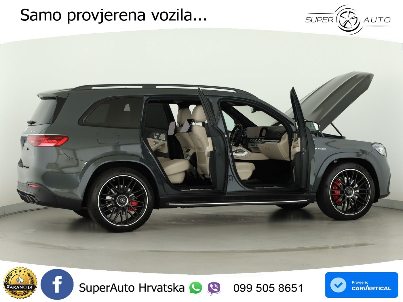 Mercedes-Benz GLS AMG GLS 63 V8 EQ Boost 4MATIC+ AMG SPEEDSHIFT TCT 9G ACC+HEAD+4xGR SJED+360+PANO
