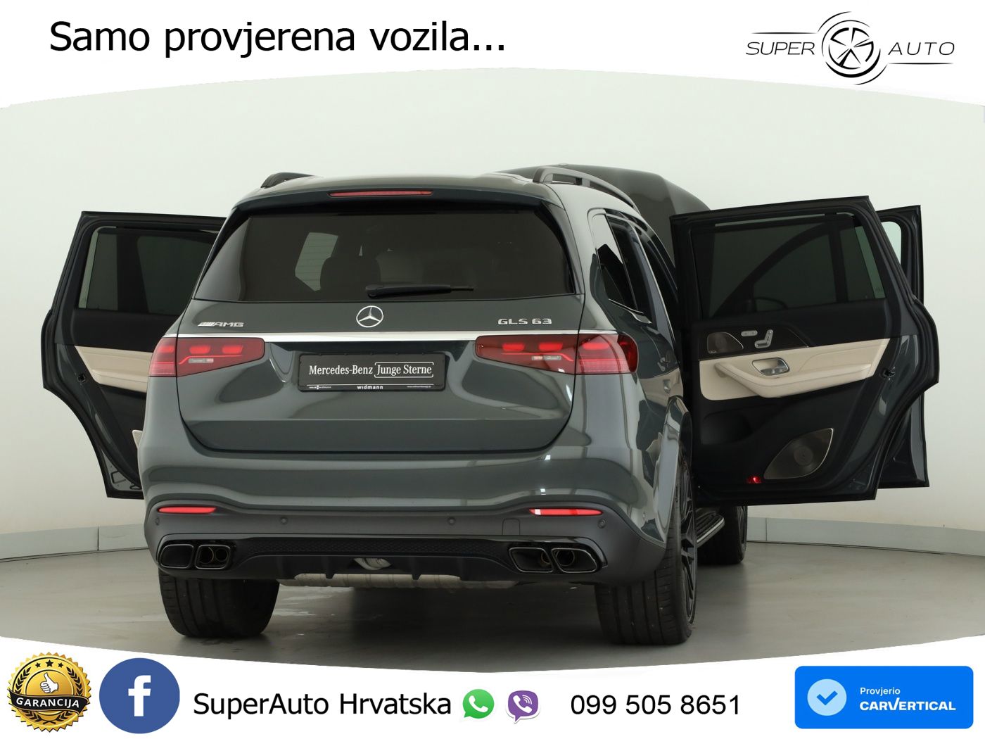 Mercedes-Benz GLS AMG GLS 63 V8 EQ Boost 4MATIC+ AMG SPEEDSHIFT TCT 9G ACC+HEAD+4xGR SJED+360+PANO