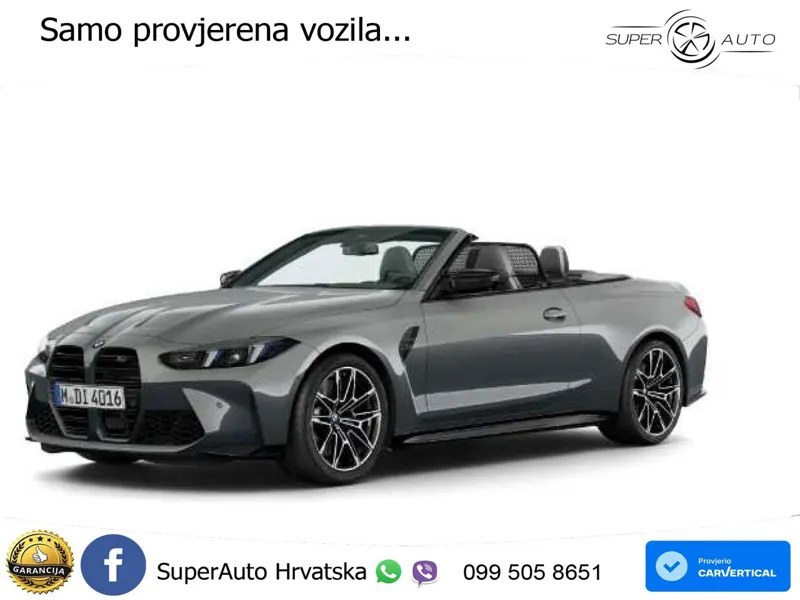 BMW M4 Convertible Competition 3.0 (530 KS) xDrive Steptronic LED+GR SJED+ACC