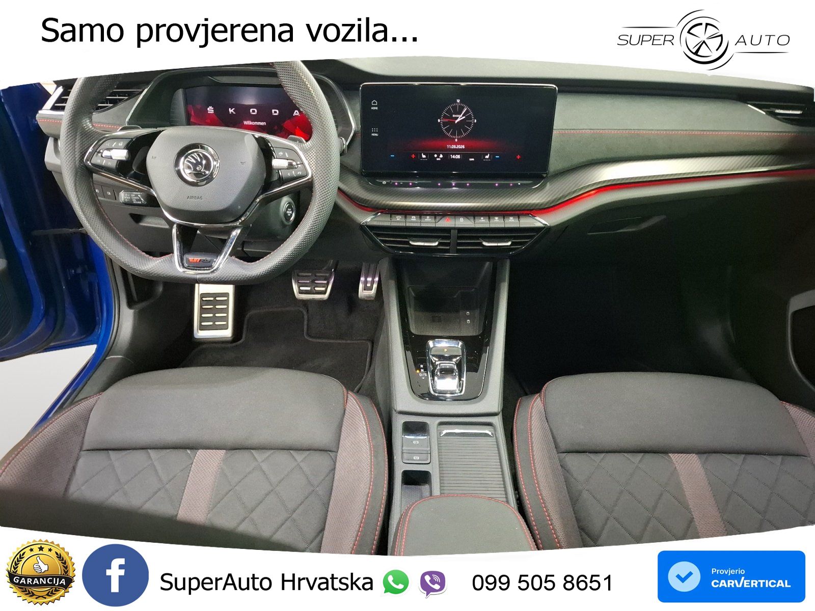 Škoda Octavia Combi RS 2.0 TDI (200 KS) DSG LED+GR SJED+ACC