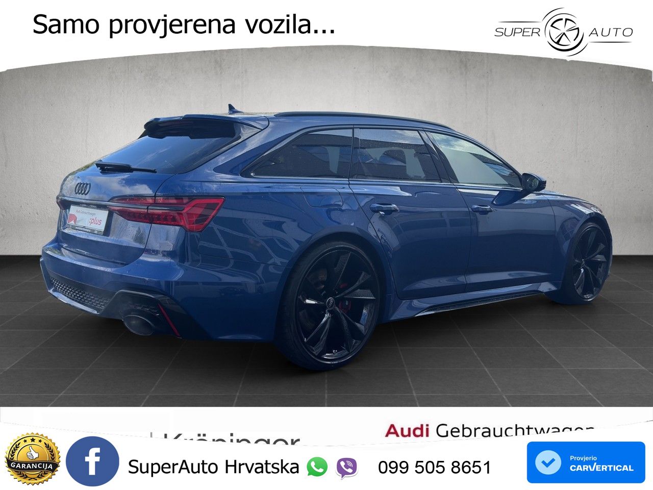 Audi RS6 Avant 4.0 TFSI V8 (600 KS) quattro Tiptronic LED+GR SJED+ACC
