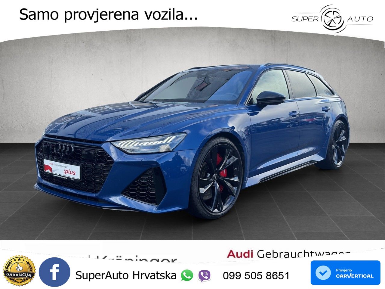 Audi RS6 Avant 4.0 TFSI V8 (600 KS) quattro Tiptronic LED+GR SJED+ACC