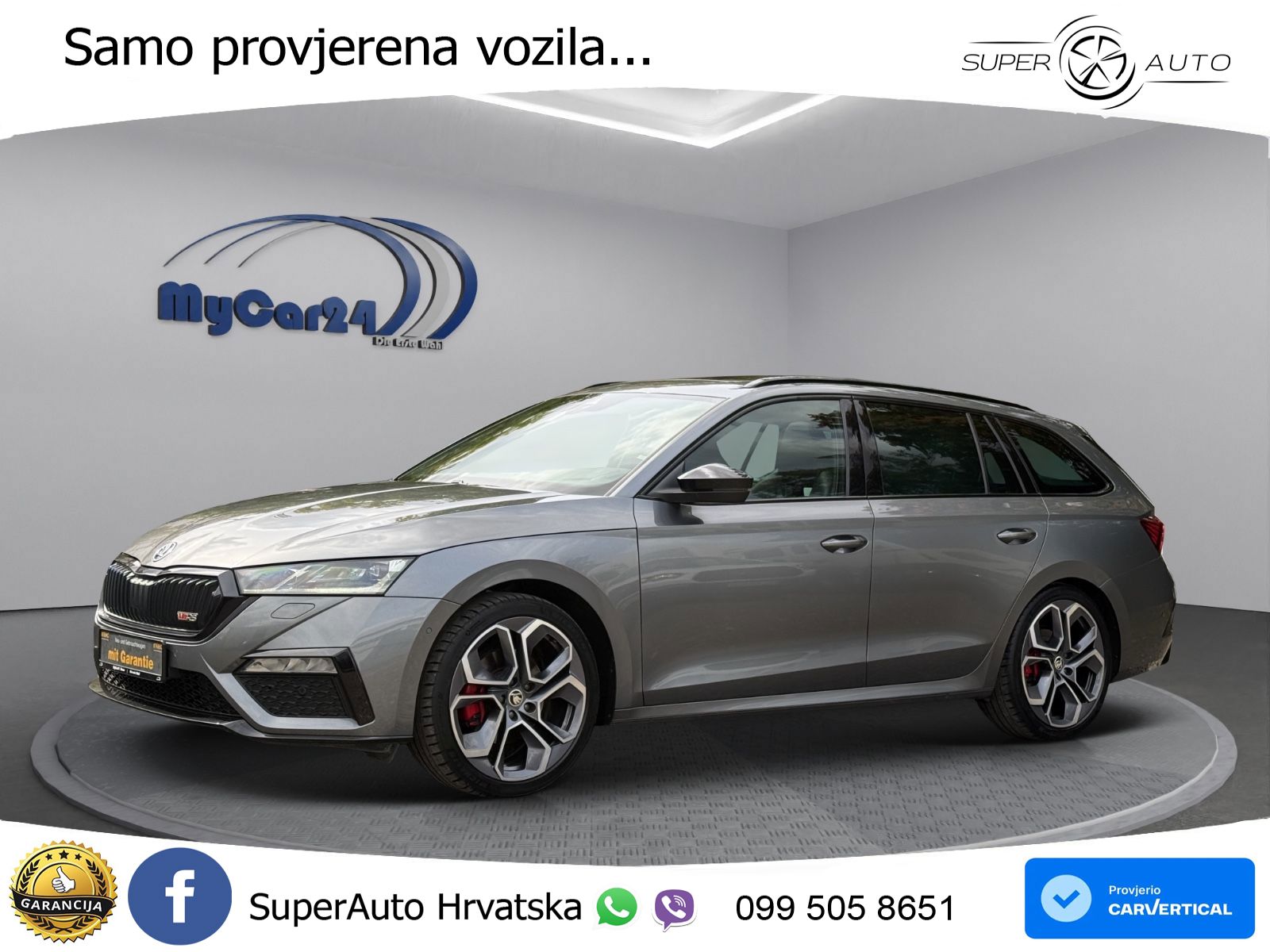 Škoda Octavia Combi RS 2.0 TDI (200 KS) DSG LED+GR SJED+ACC