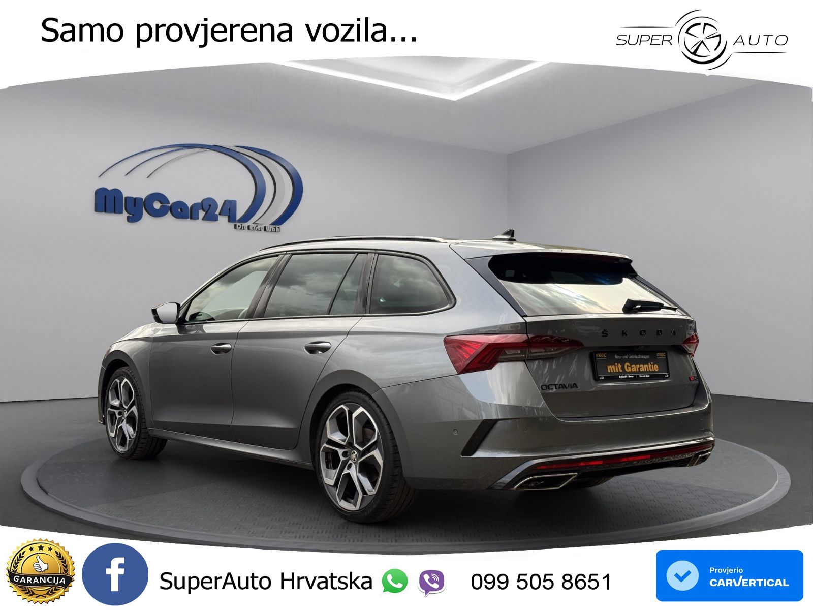 Škoda Octavia Combi RS 2.0 TDI (200 KS) DSG LED+GR SJED+ACC