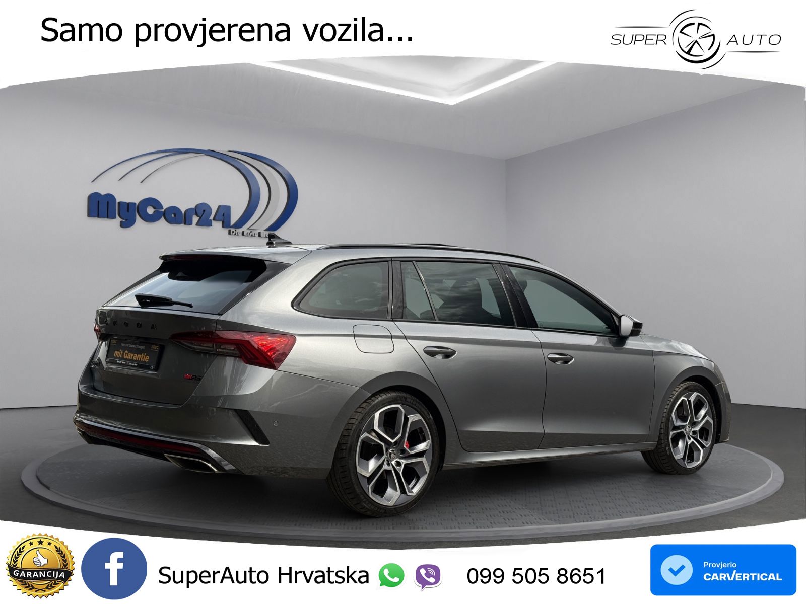 Škoda Octavia Combi RS 2.0 TDI (200 KS) DSG LED+GR SJED+ACC