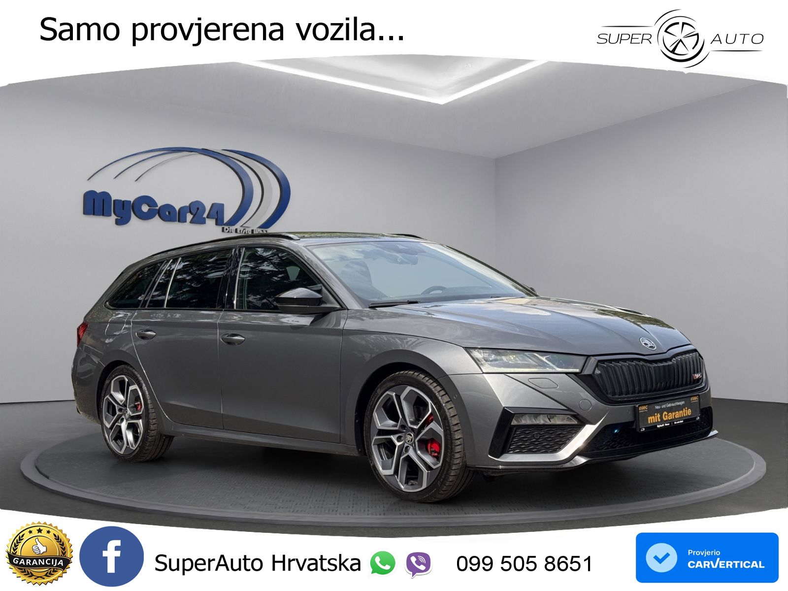Škoda Octavia Combi RS 2.0 TDI (200 KS) DSG LED+GR SJED+ACC