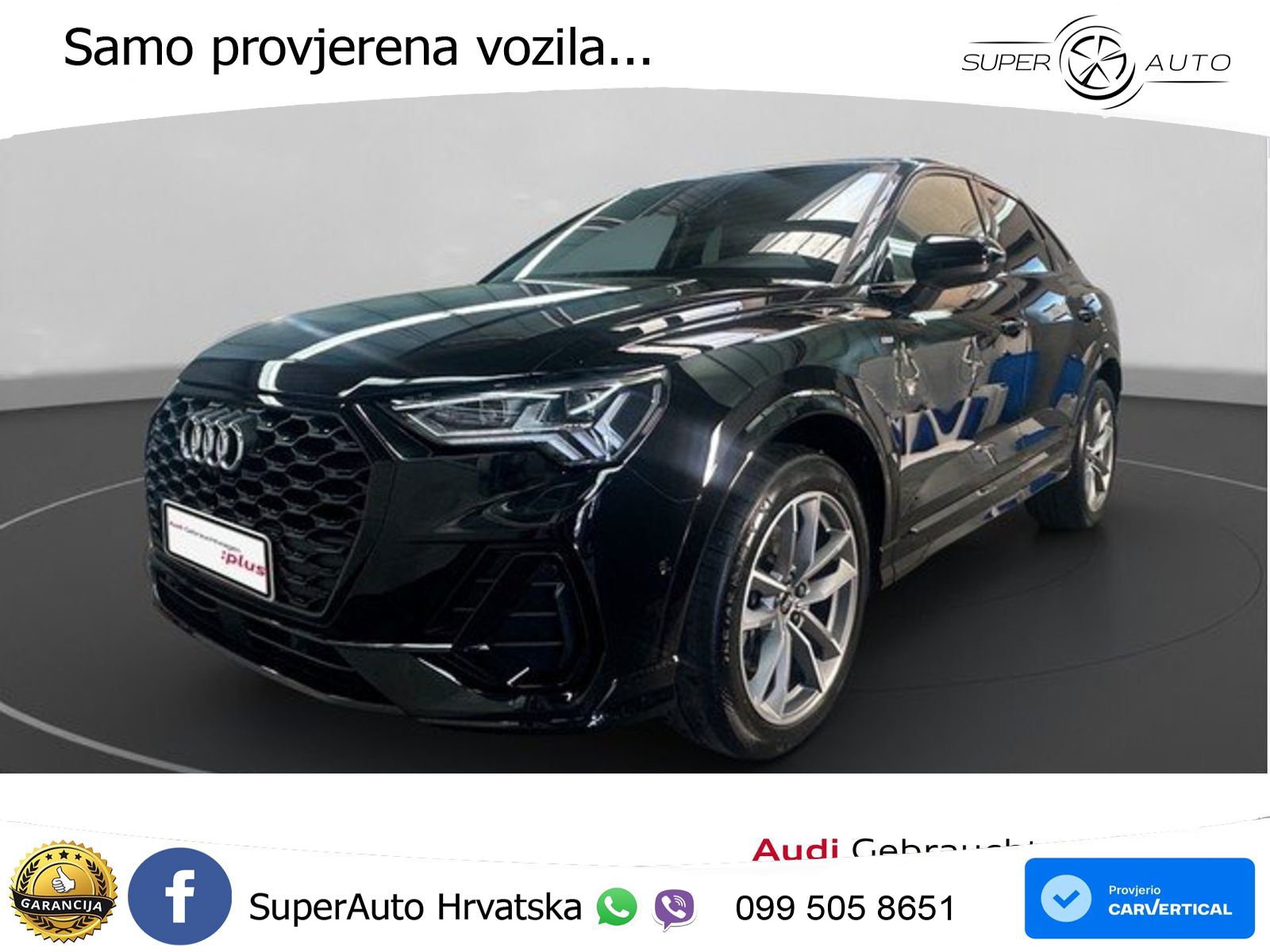 Audi Q3 II Sportback 45 TFSI (245 KS) quattro S tronic S line LED+GR SJED+ACC