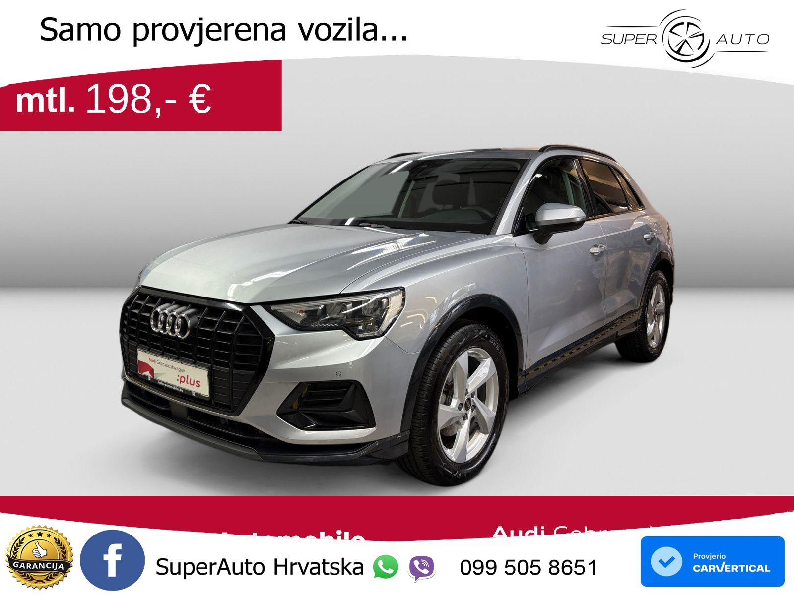 Audi Q3 35 TFSI (150 KS) S tronic advanced LED+GR SJED+ACC