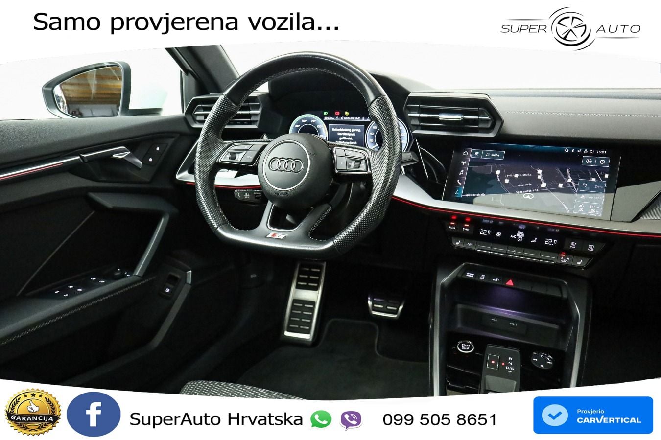 Audi A3 40 TFSIe (204 KS) S tronic S line LED+GR SJED+ACC