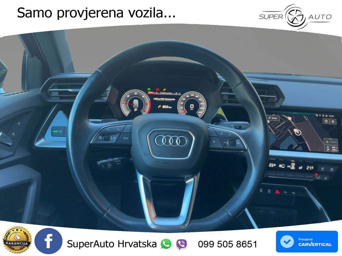 Audi A3 35 TDI (150 KS) S tronic LED+GR SJED+ACC