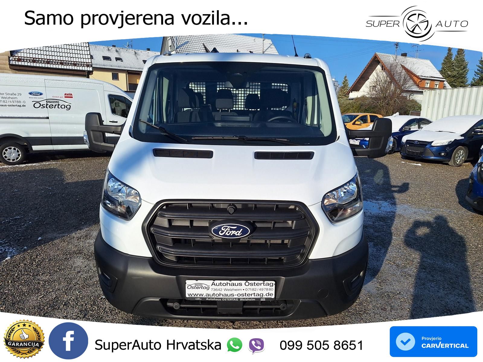 Ford Transit Pritsche 350 L3 DoKa 3-Seiten Kipper AHK 131 KS