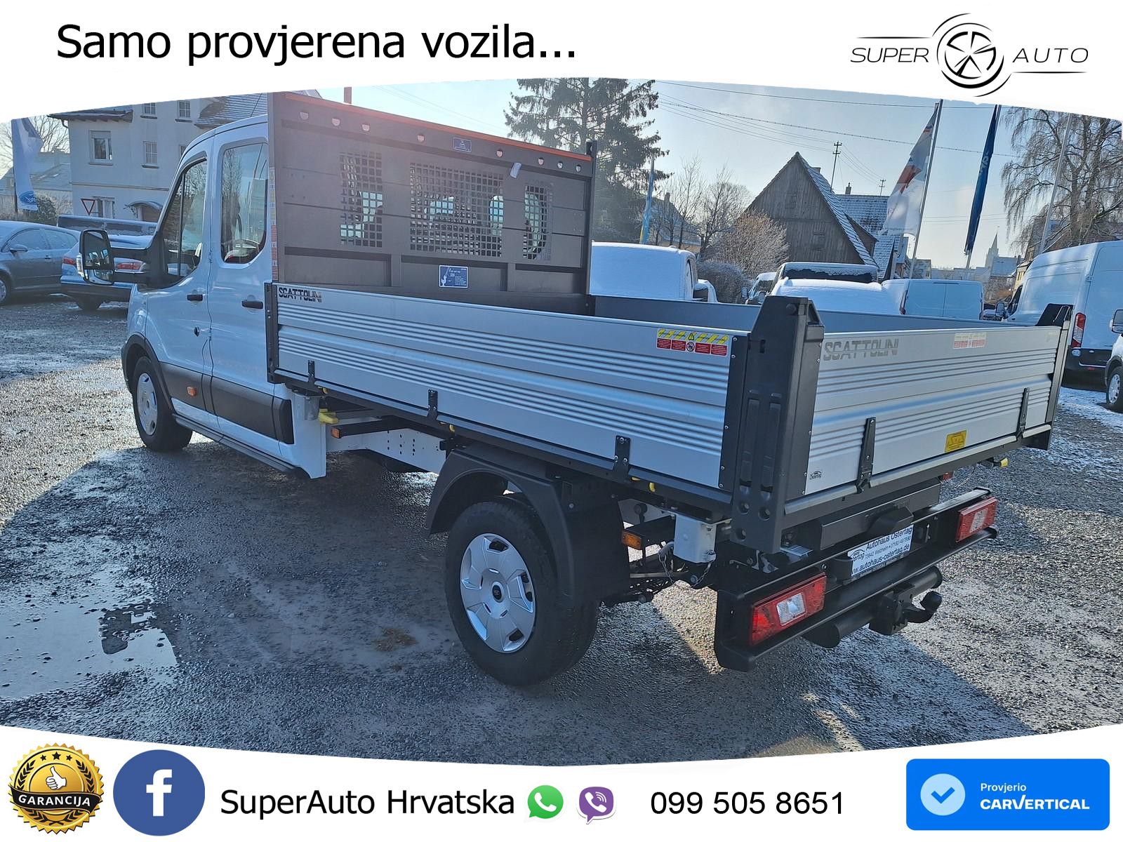 Ford Transit Pritsche 350 L3 DoKa 3-Seiten Kipper AHK 131 KS