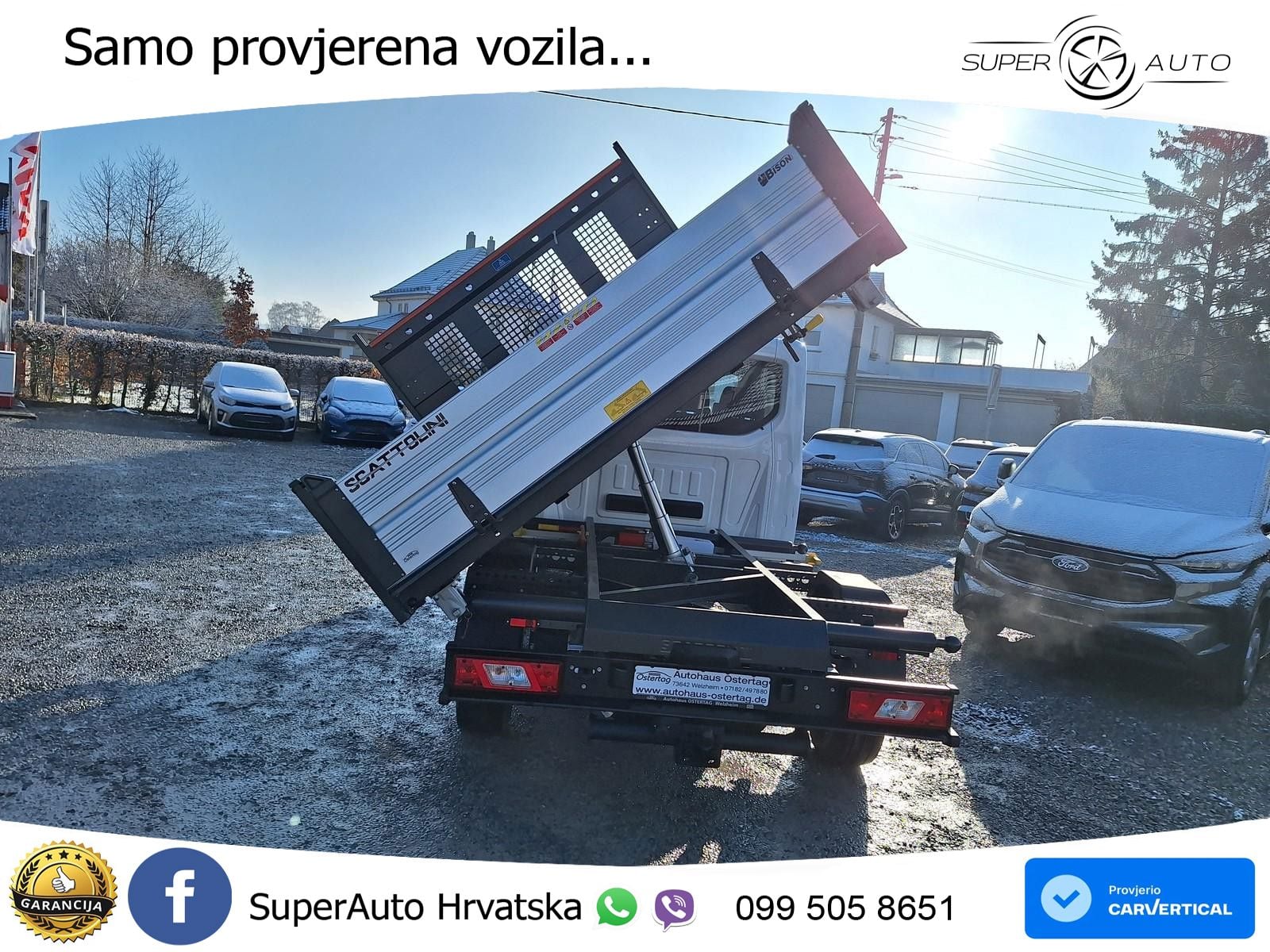 Ford Transit Pritsche 350 L3 DoKa 3-Seiten Kipper AHK 131 KS