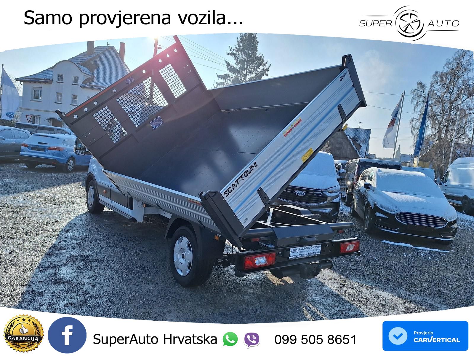 Ford Transit Pritsche 350 L3 DoKa 3-Seiten Kipper AHK 131 KS