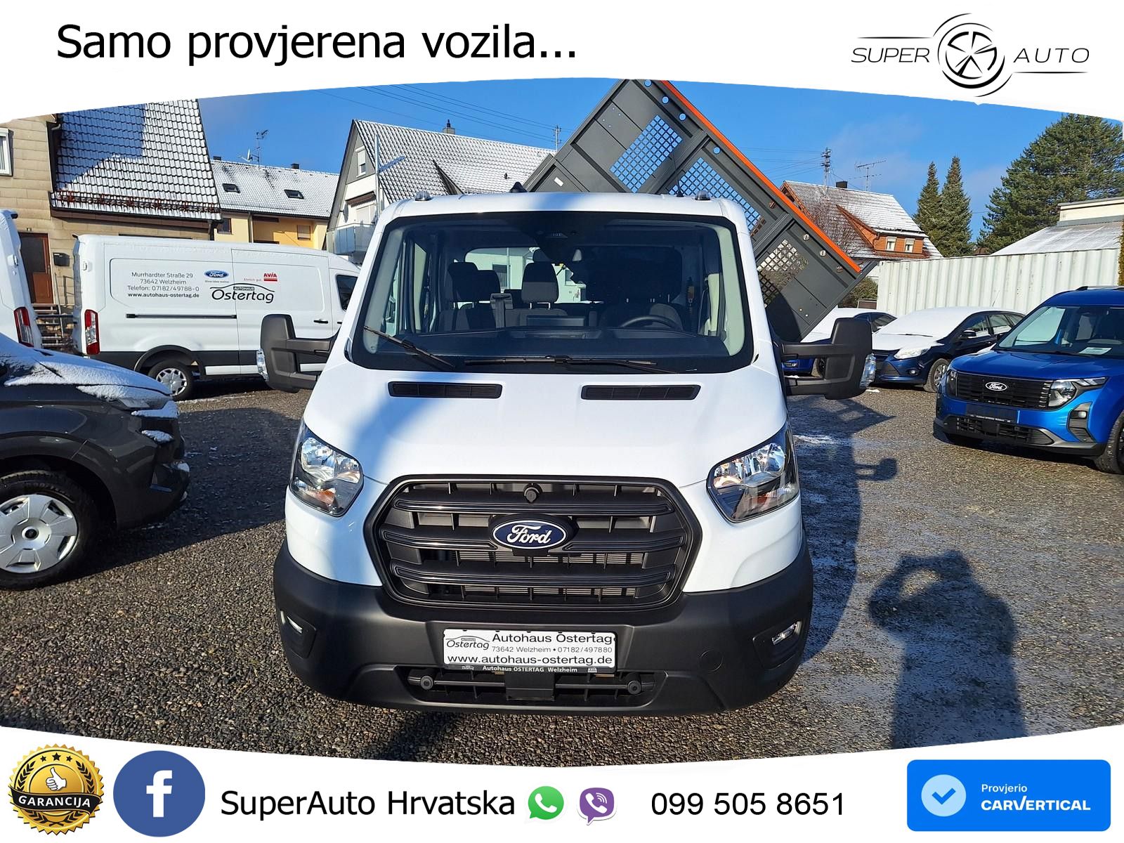 Ford Transit Pritsche 350 L3 DoKa 3-Seiten Kipper AHK 131 KS