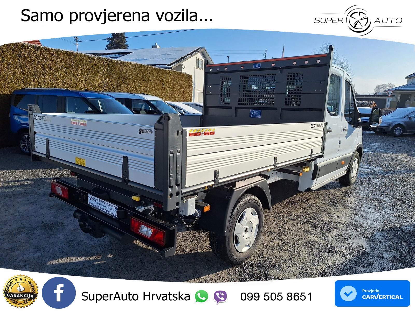 Ford Transit Pritsche 350 L3 DoKa 3-Seiten Kipper AHK 131 KS